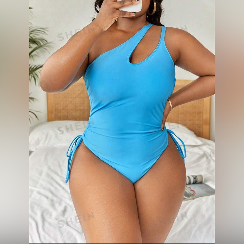 Blue One Piece Swimsuit